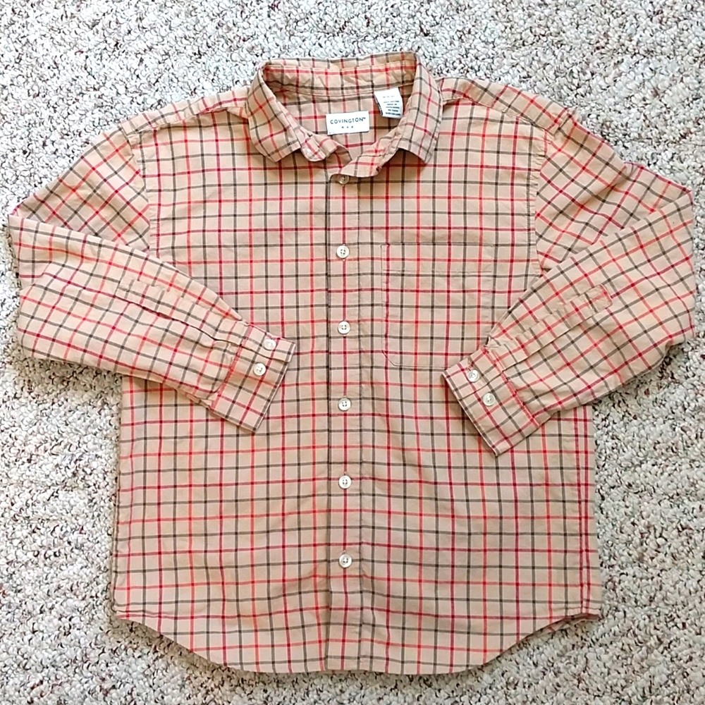 Covington boys button down shirt, size M 10-12